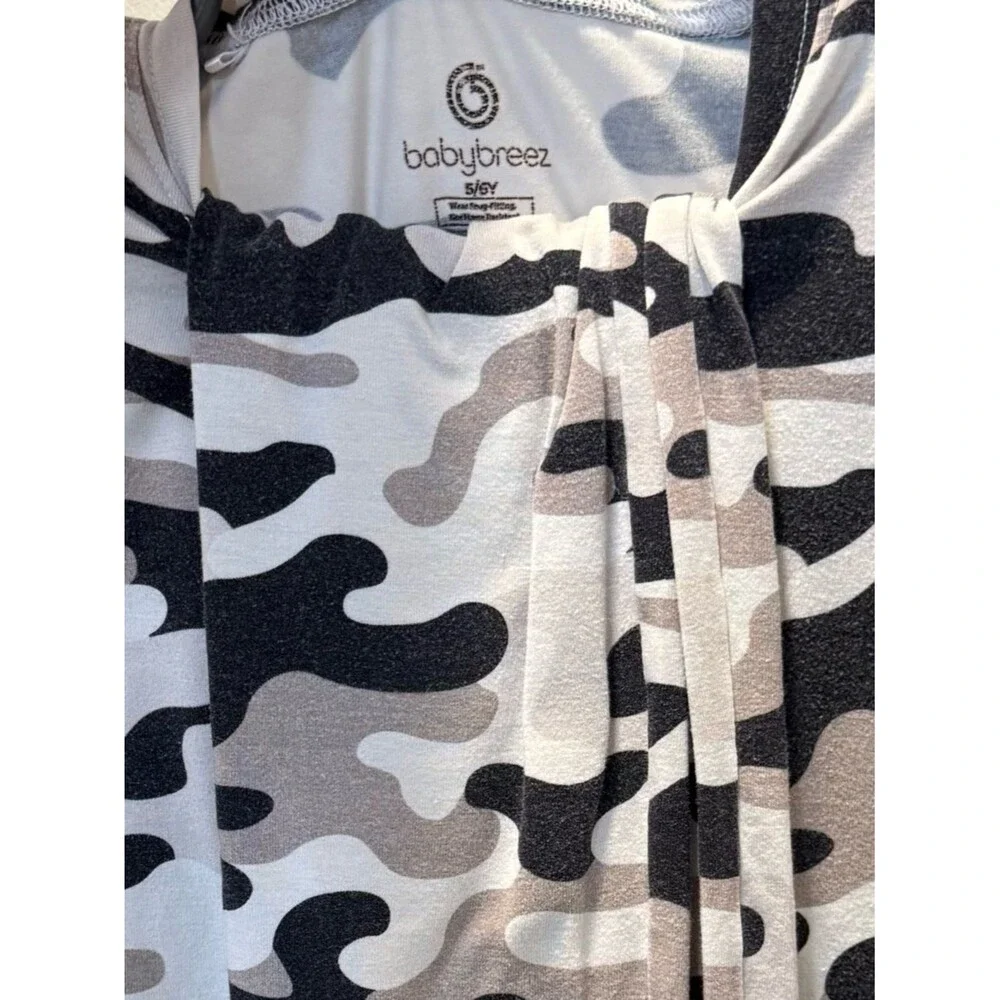 Baby Breez Neutral Camo BAMBOO pajama Long-Sleeve Top and pants 5/6